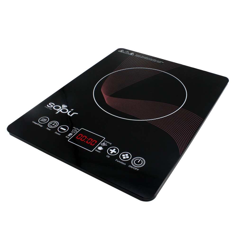 Plita cu inductie sapir sp 1445 u, 2200w, 4 functii, 8 trepte
